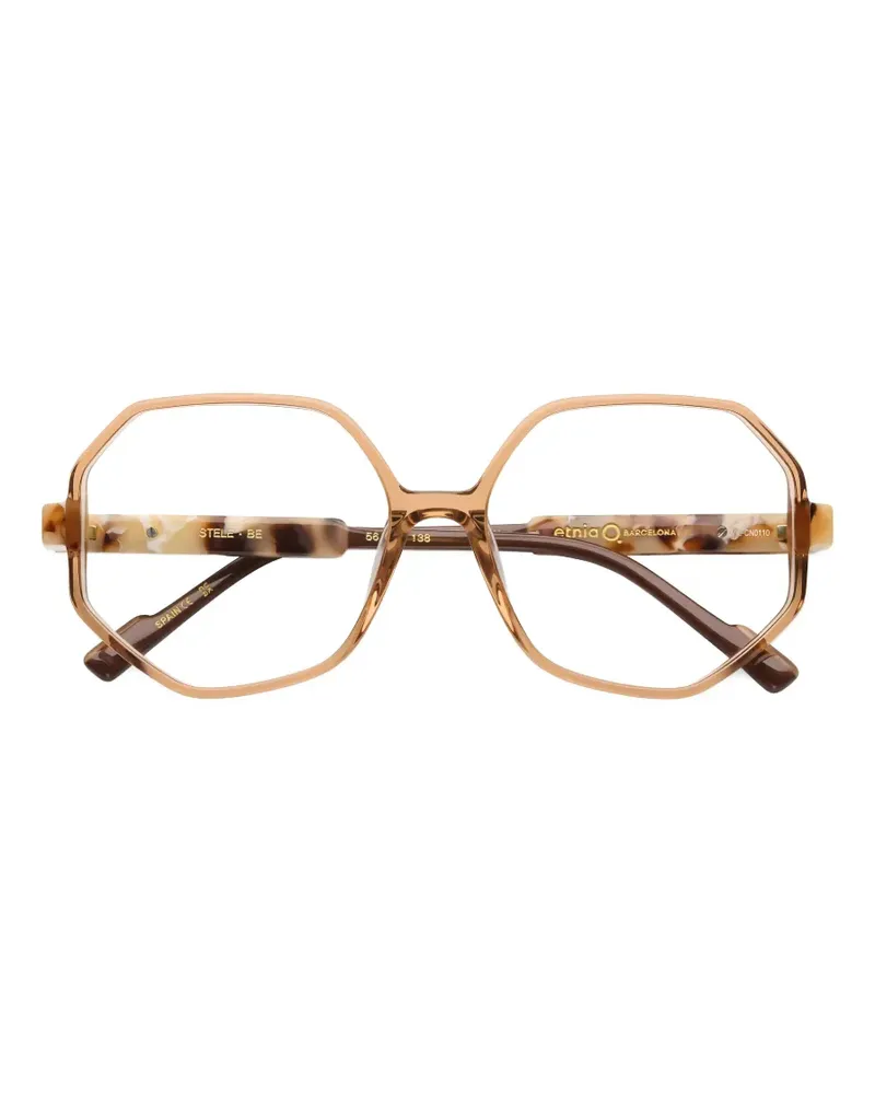 Etnia Barcelona Stele Brille mit geometrischem Gestell - Nude Nude