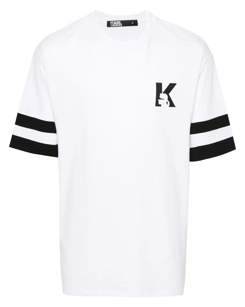 Karl Lagerfeld T-Shirt mit Logo-Print - Weiß Weiß