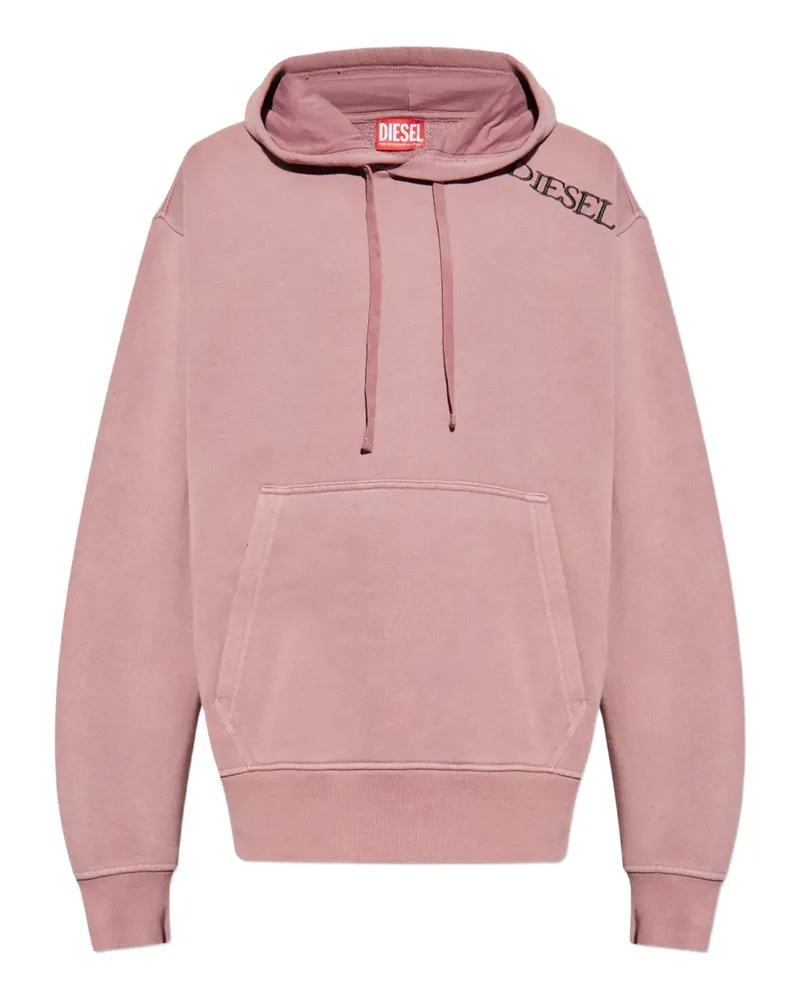 Diesel Sweatshirt mit Logo-Stickerei - Rosa Rosa