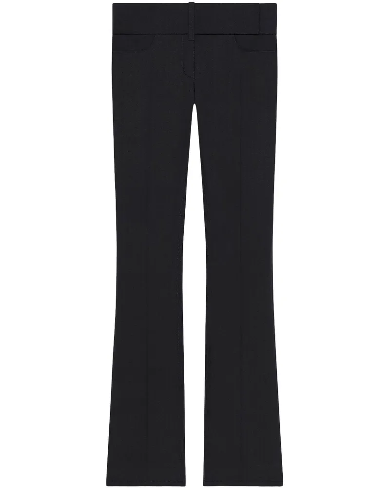 Courrèges Bootcut-Hose - Schwarz Schwarz