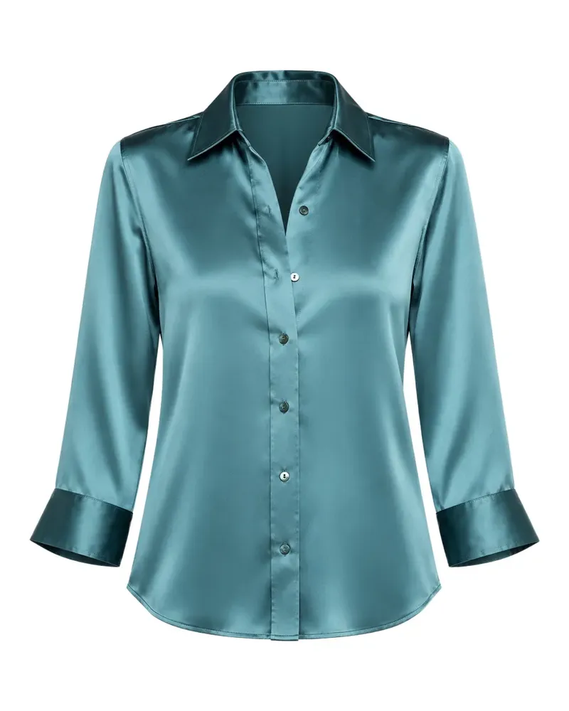 L'Agence Dani Bluse mit Dreiviertelärmeln - Blau Blau