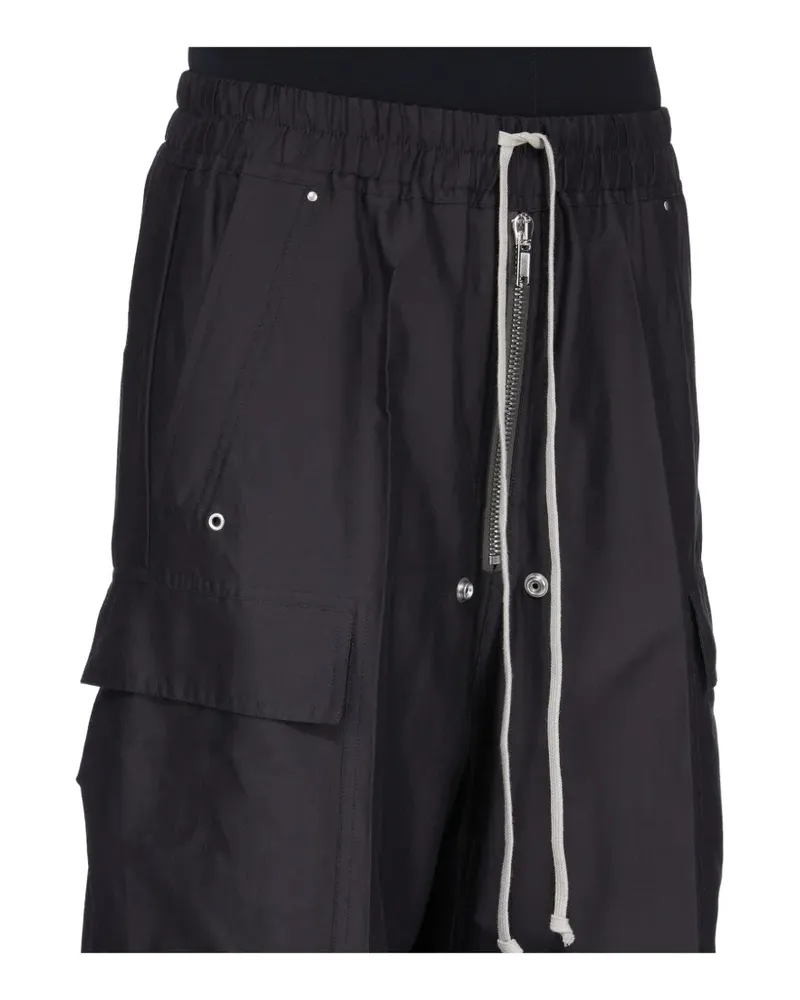 Rick Owens Hose mit Kordelzug - Schwarz Schwarz