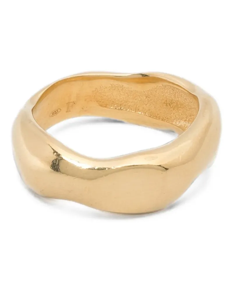 Fersera Roots sculptural band ring - Gold Gold
