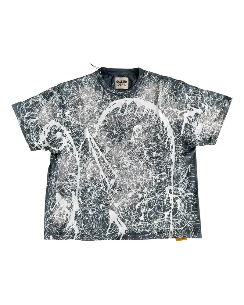 GALLERY DEPT. paint-splatter bleached T-shirt - Grau Grau