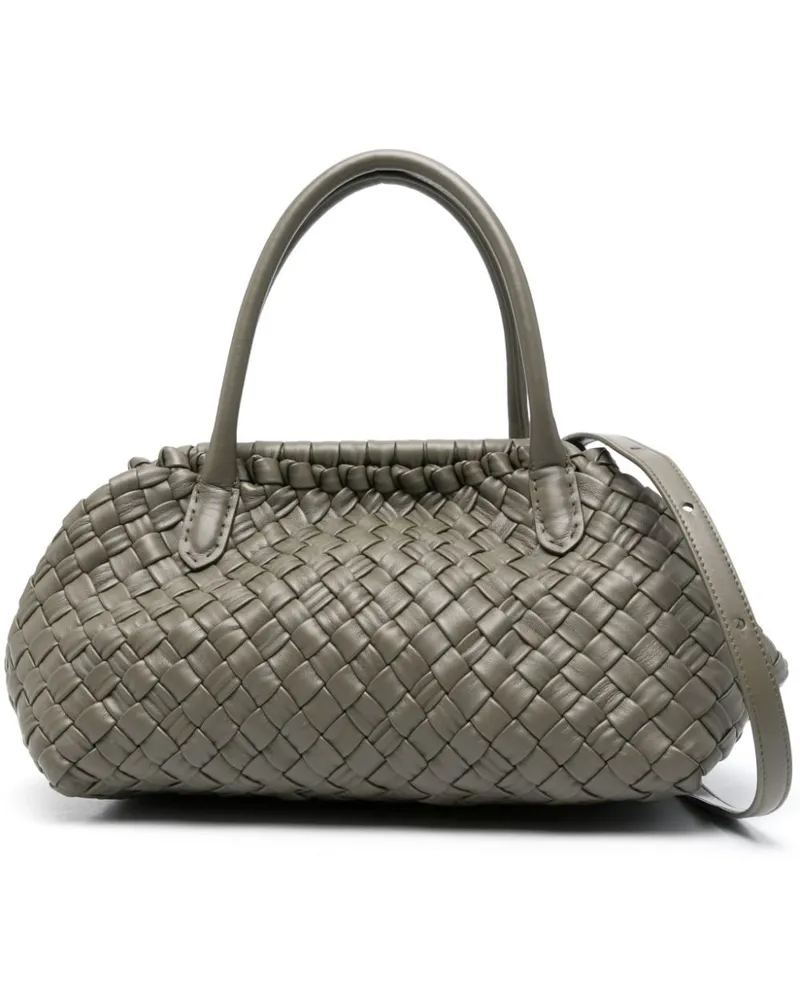Furla Gerla Schultertasche mit Webmuster - Grün Grün
