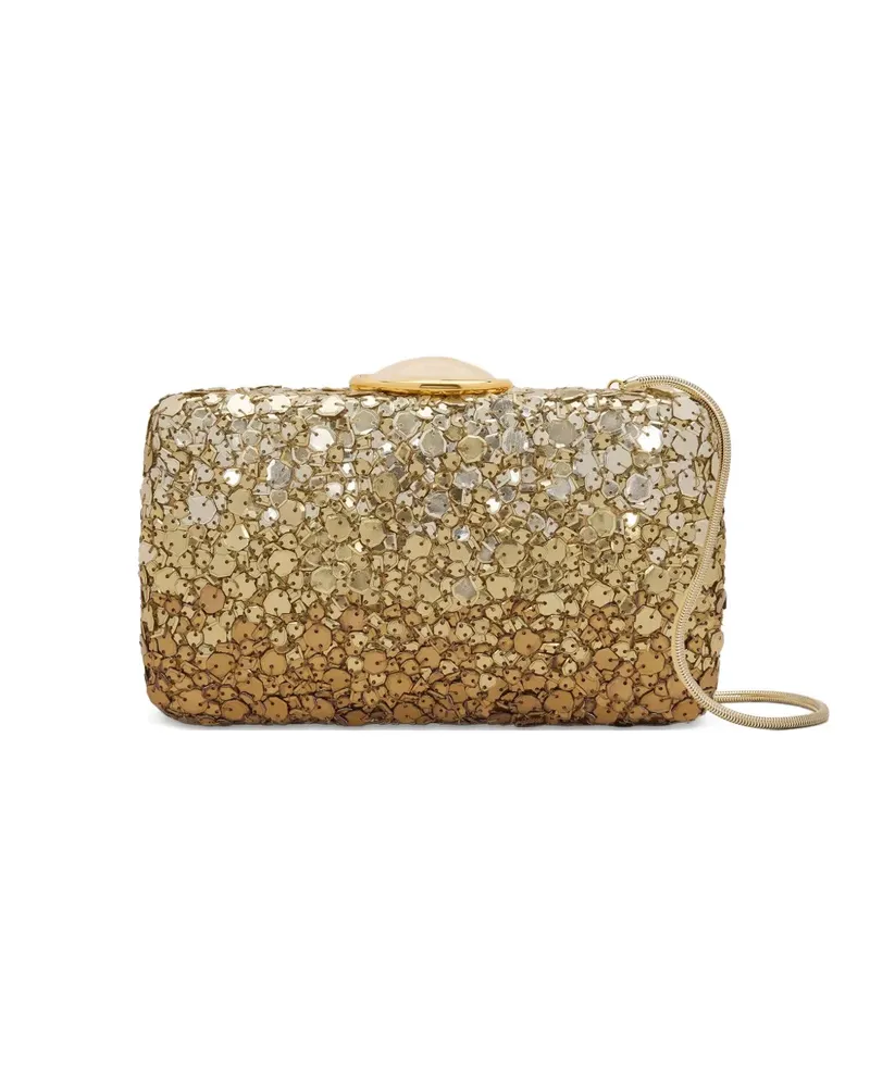 Oscar de la Renta O Minaudière Clutch - Gold Gold