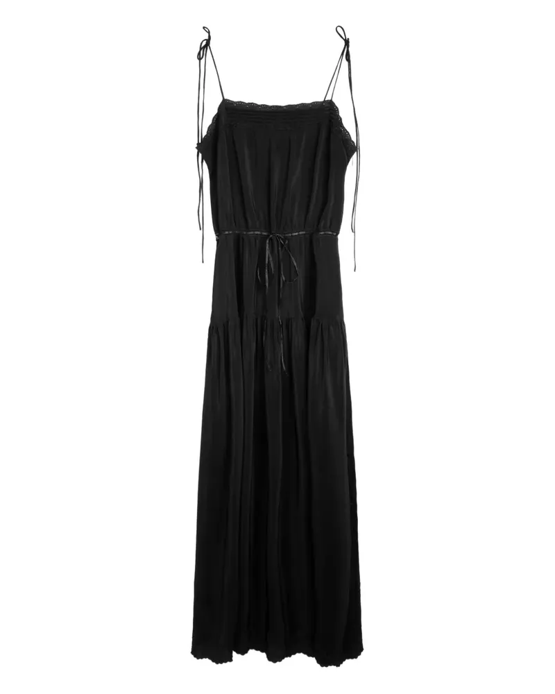 Ciao Lucia Maxikleid mit Taillenzug - Schwarz Schwarz