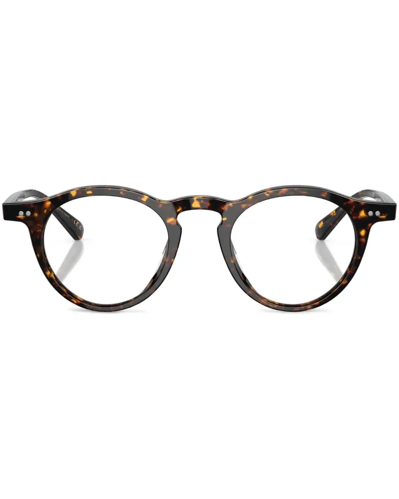 Oliver Peoples Runde Brille in Schildpattoptik - Grün Grün