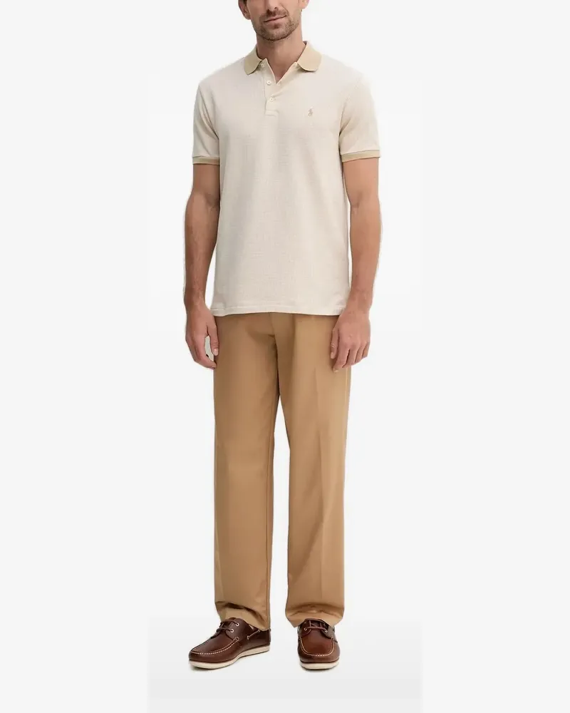 Ralph Lauren Poloshirt mit Vichykaro - Nude Nude