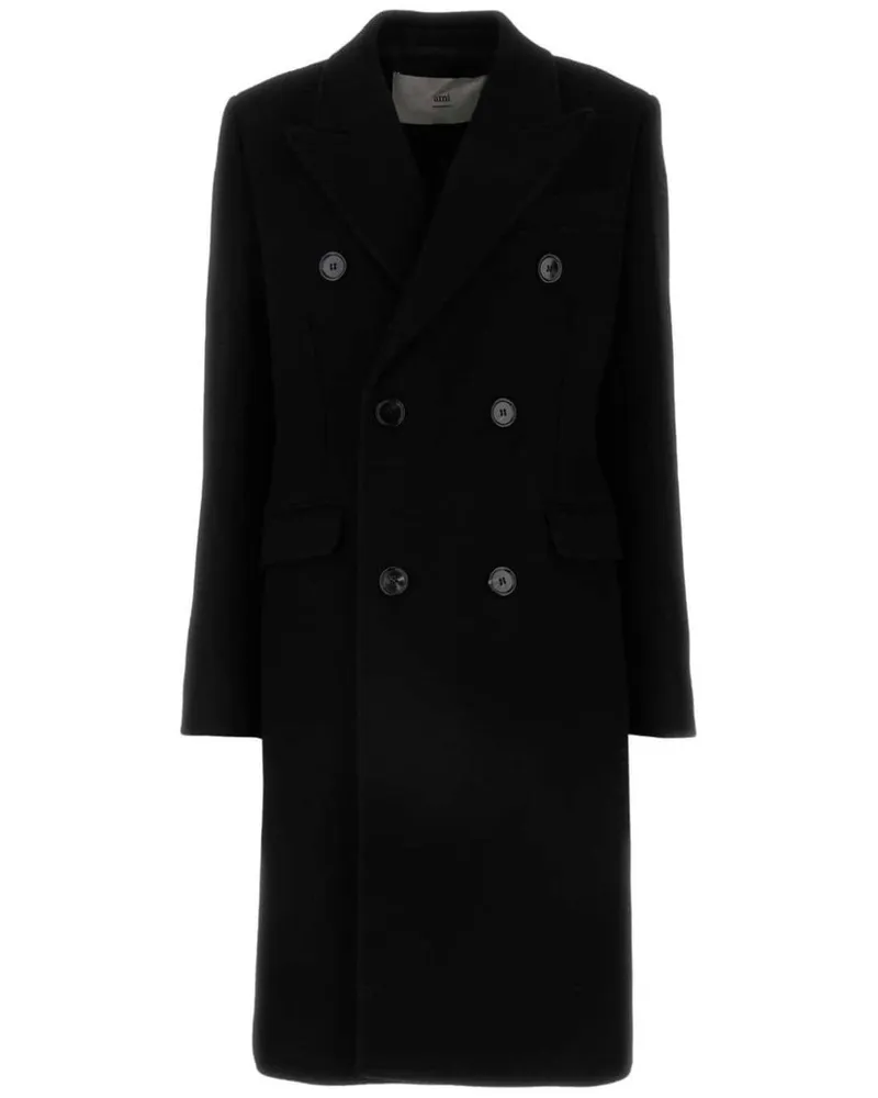 AMI Paris Klassische Cabanjacke - Schwarz Schwarz