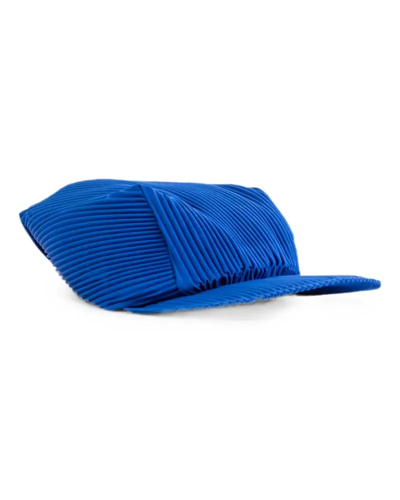 Issey Miyake Plissierte Baseballkappe - Blau Blau