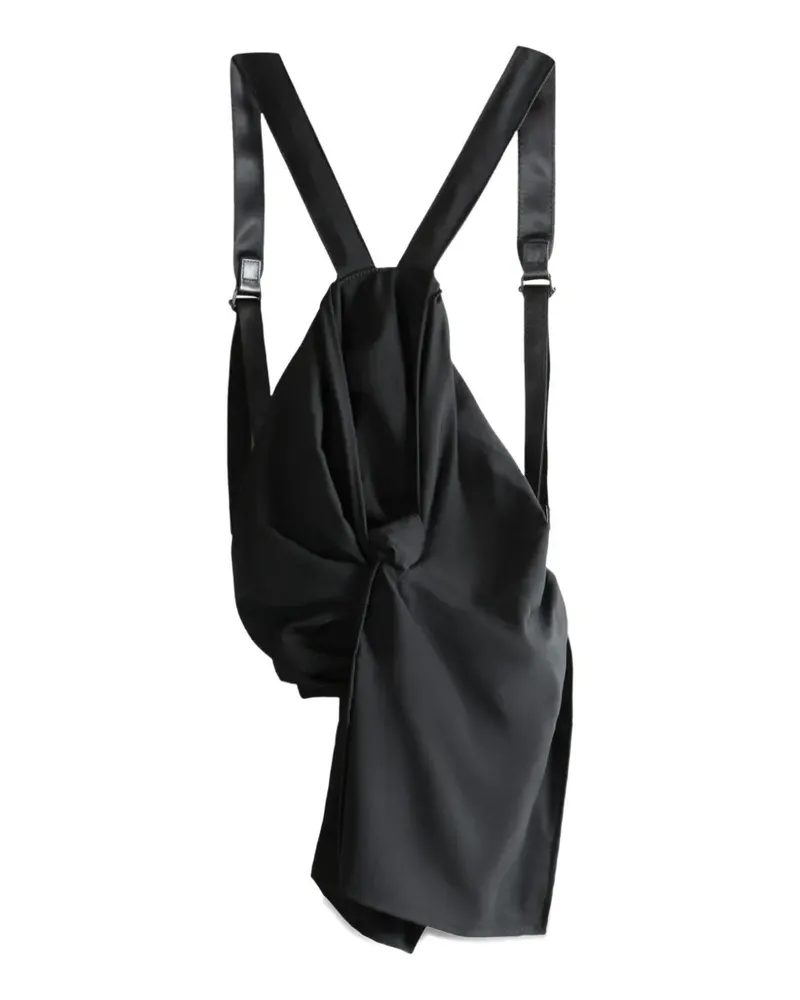 Yohji Yamamoto Rucksack mit Knotendetail - Schwarz Schwarz