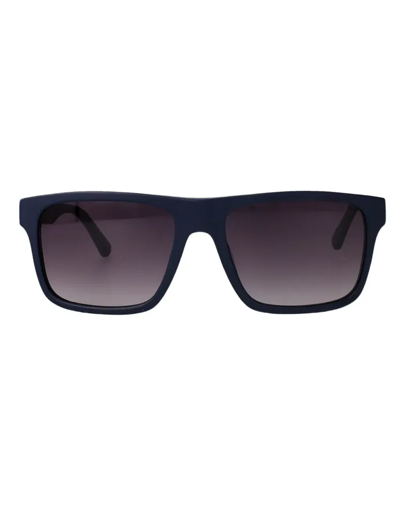 Emporio Armani Sonnenbrille mit eckigem Gestell - Blau Blau