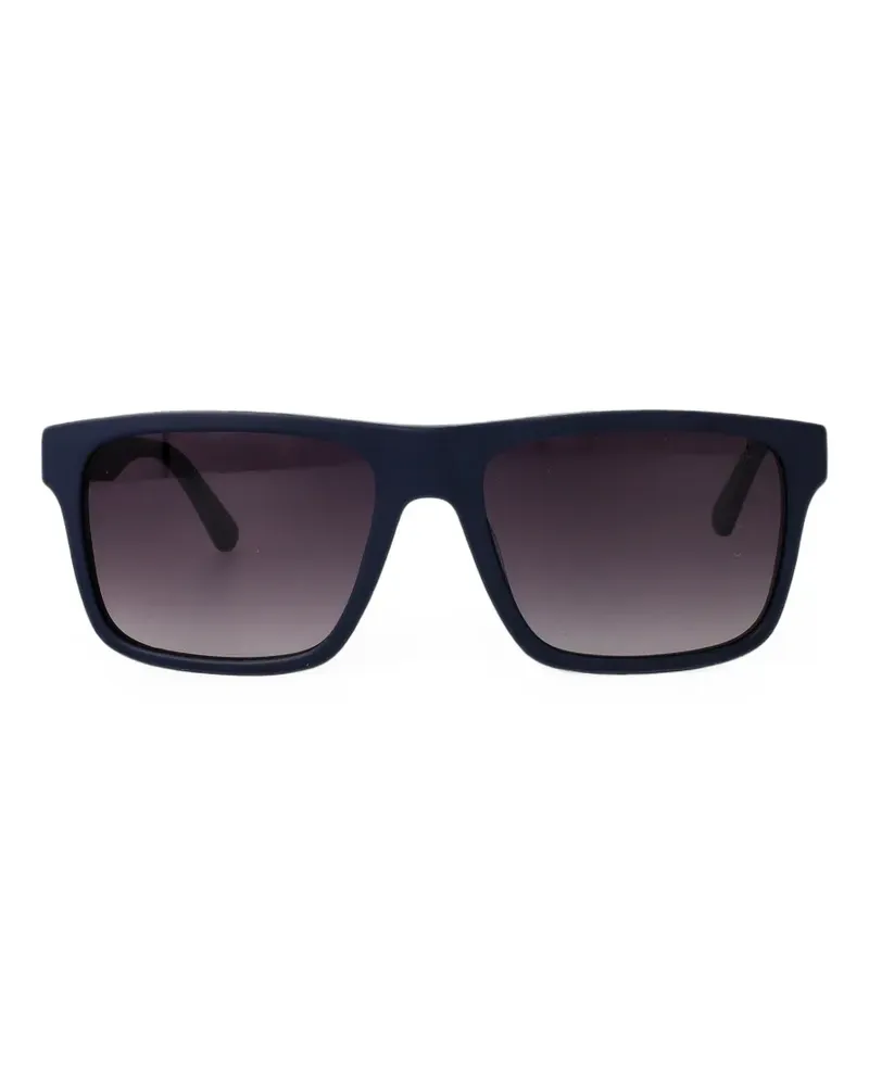 Emporio Armani rectangle-frame sunglasses - Blau Blau