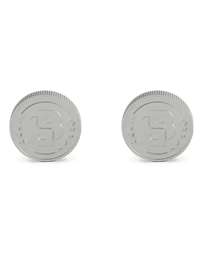 HUGO BOSS Runde Manschettenknöpfe - Silber Silber