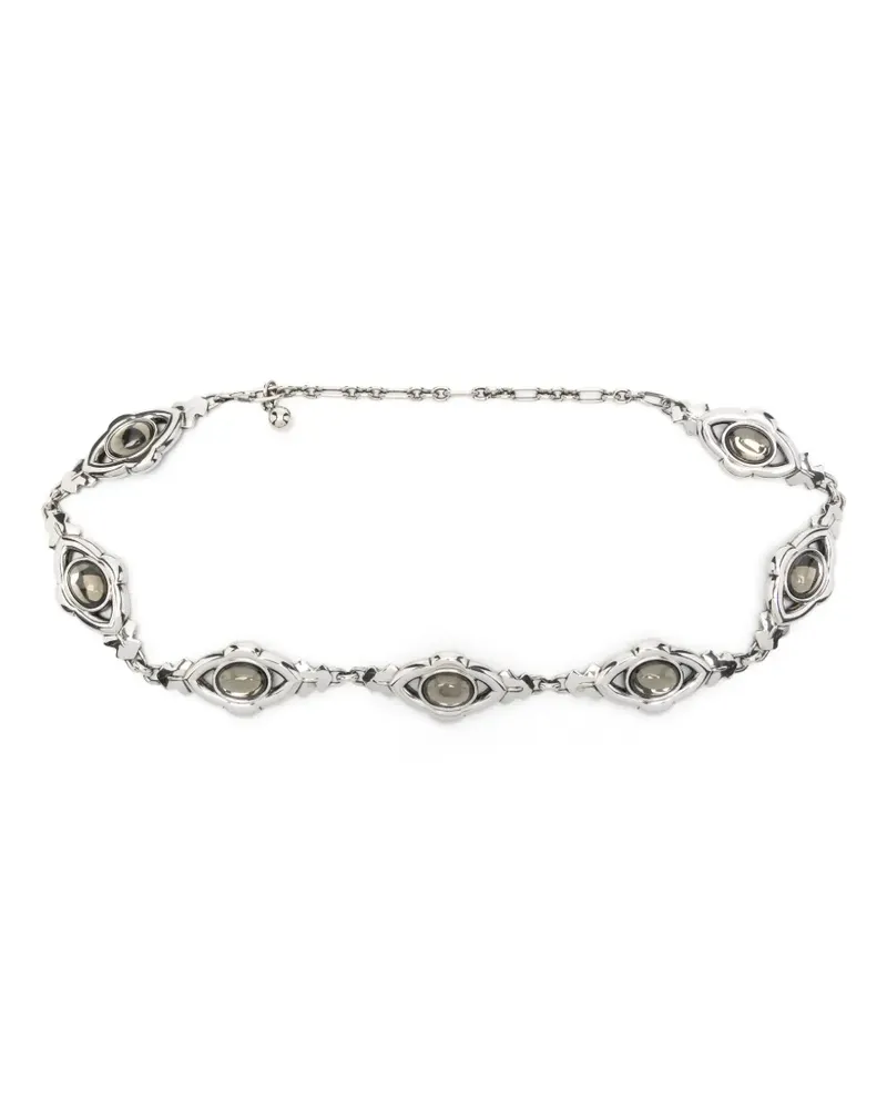 Etro embellished chain-link belt - Silber Silber