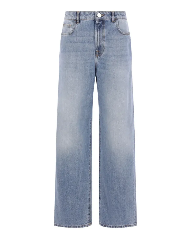 Róhe Jeans mit weitem Bein - Blau Blau