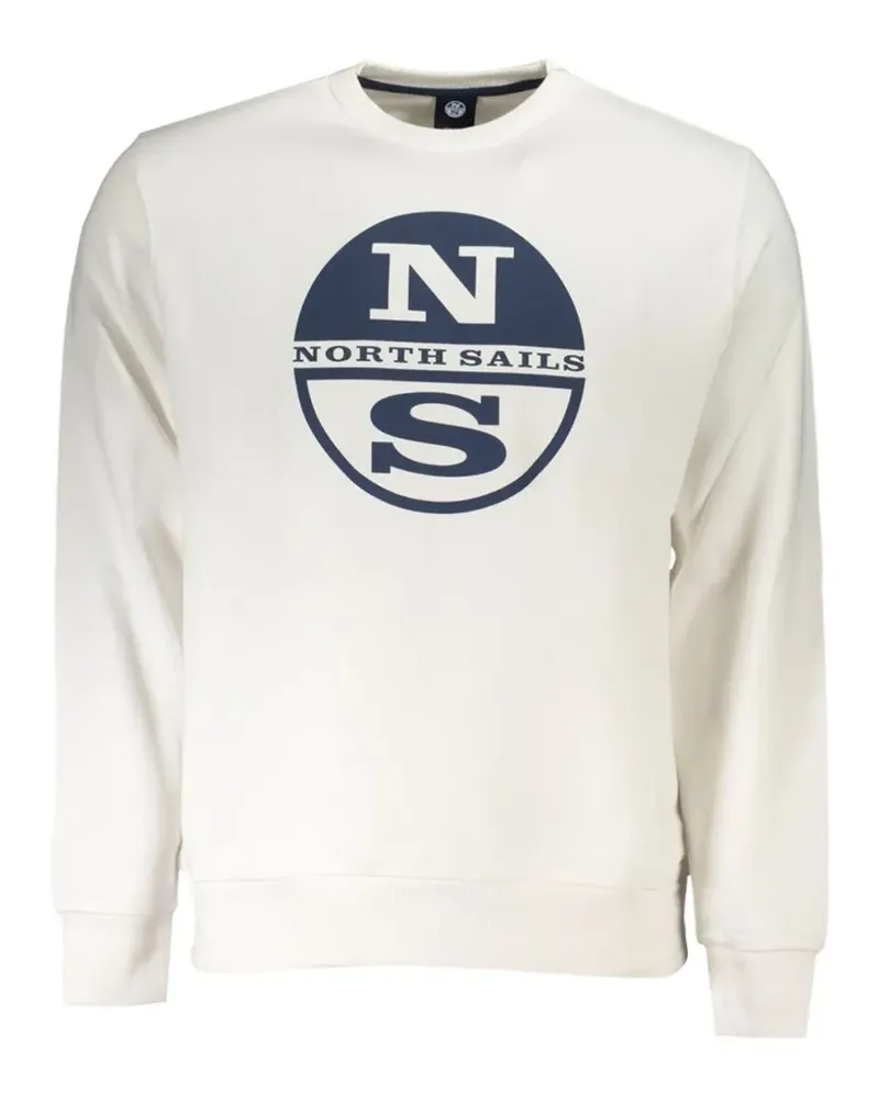North Sails logo-print crew-neck sweatshirt - Weiß Weiß