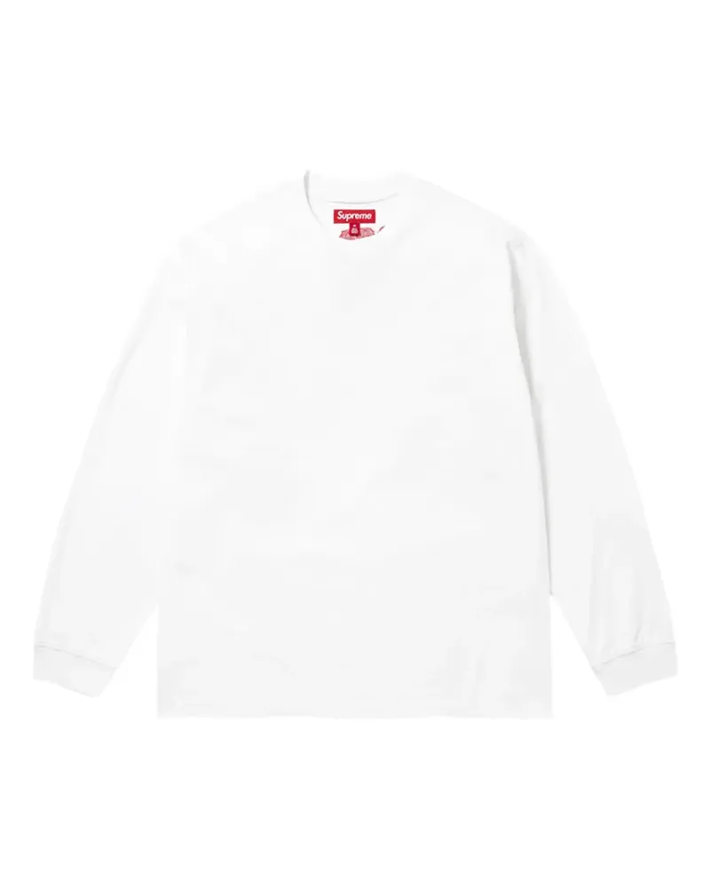 Supreme Being Langarmshirt mit Intarsien-Print - Weiß Weiß