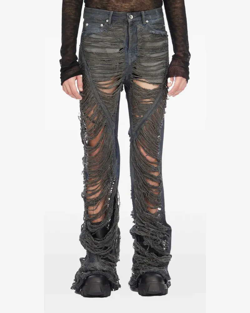 Rick Owens bias bootcut jeans - Grau Grau
