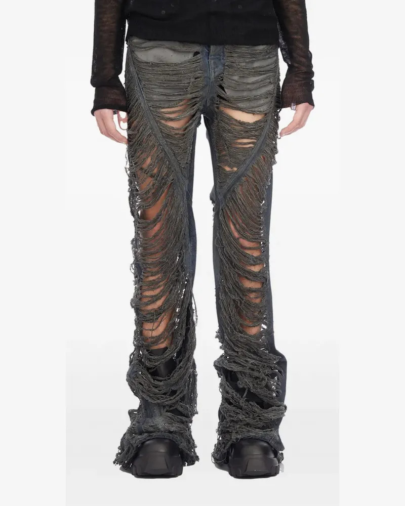 Rick Owens bias bootcut jeans - Grau Grau
