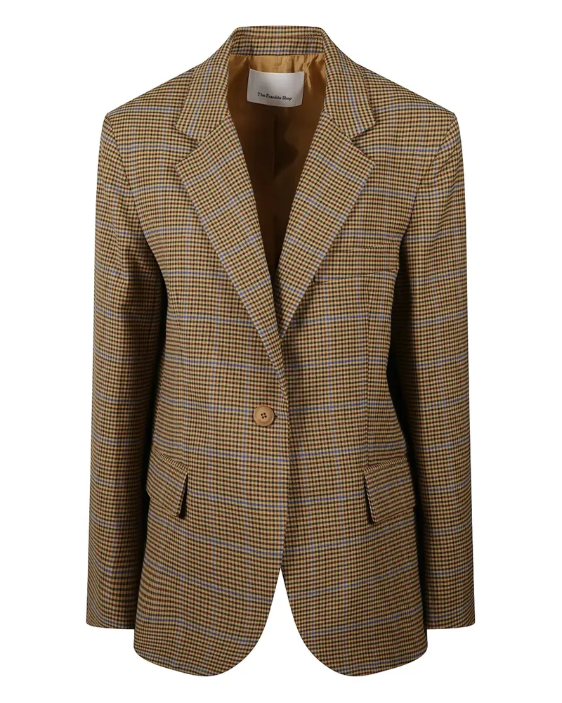 FRANKIE Shop Lyra houndstooth blazer - Braun Braun