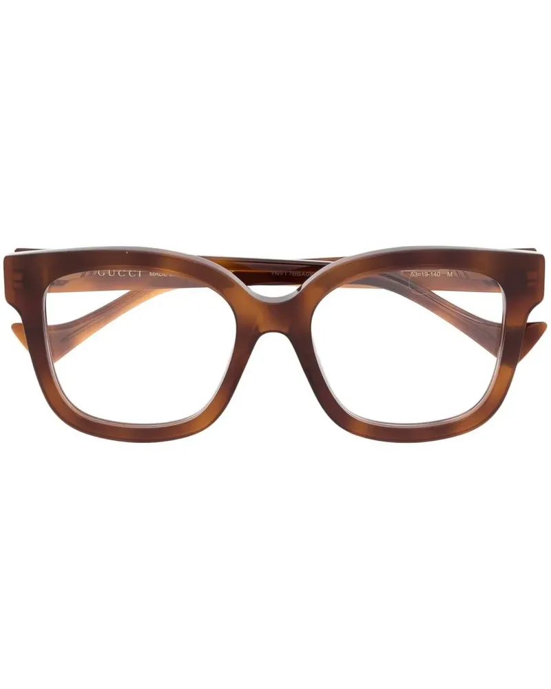 Gucci Brille in Schildpattoptik - Braun Braun