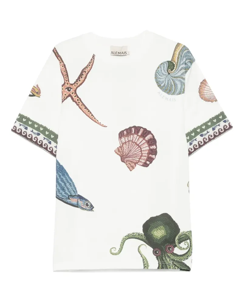 ALEMAIS Bath House T-Shirt - Weiß Weiß
