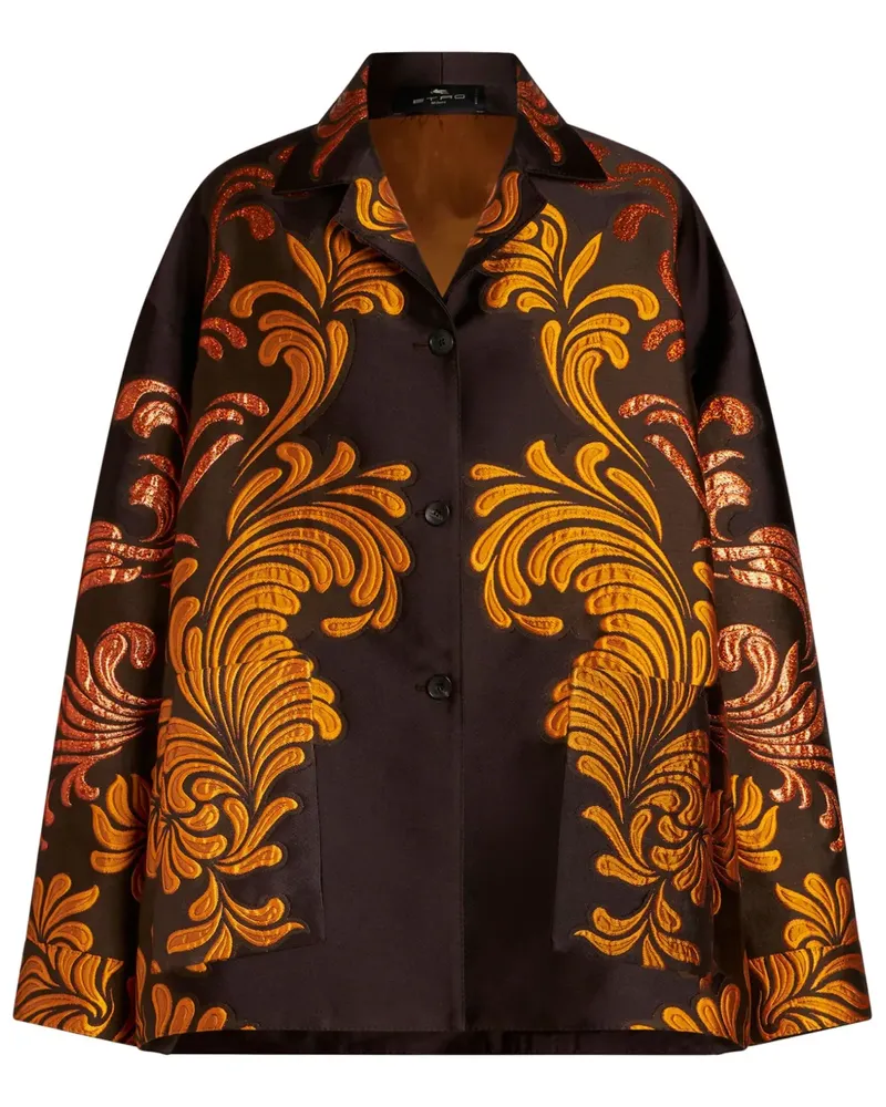 Etro Jacke aus Brokat-Jacquard - Braun Braun