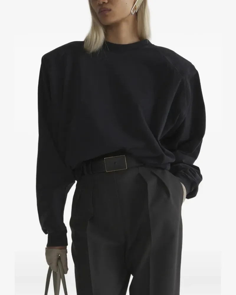 Thierry Mugler Langarmshirt mit Fledermaus - Grün Grün
