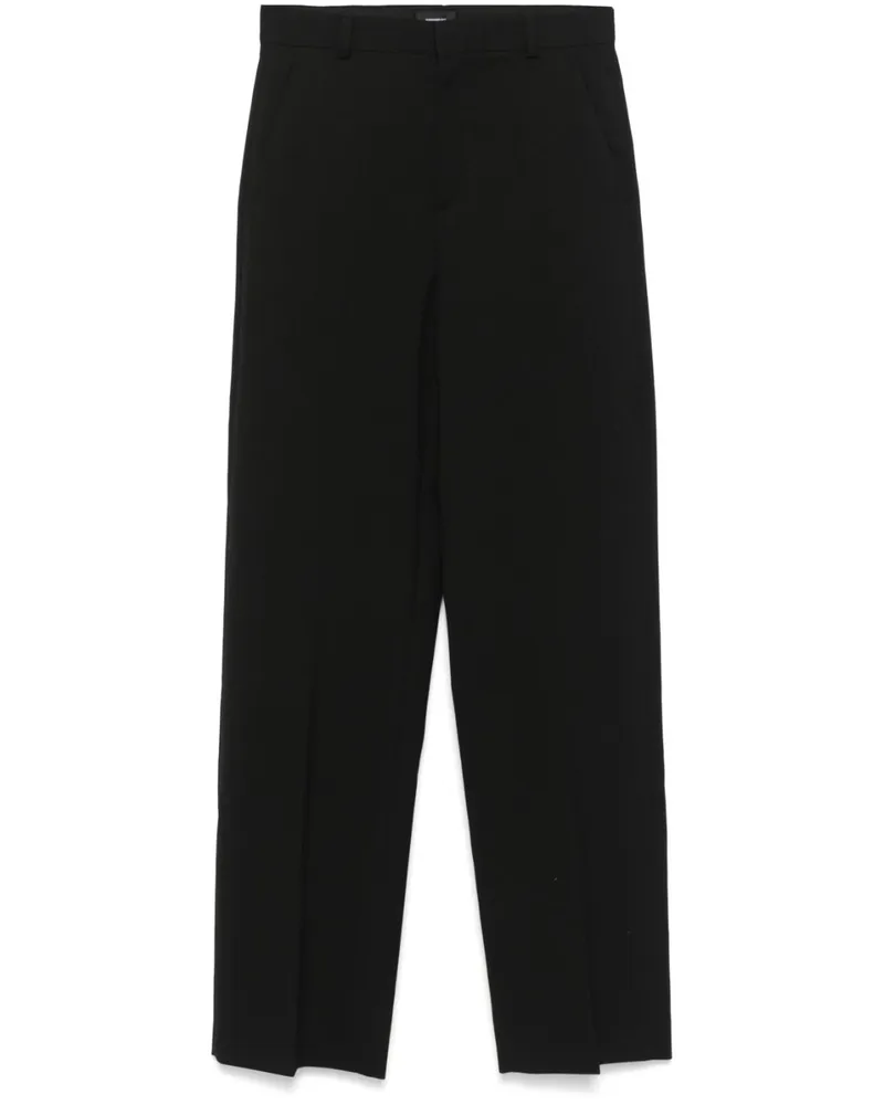 WARDROBE.NYC Hose mit geradem Bein - Schwarz Schwarz