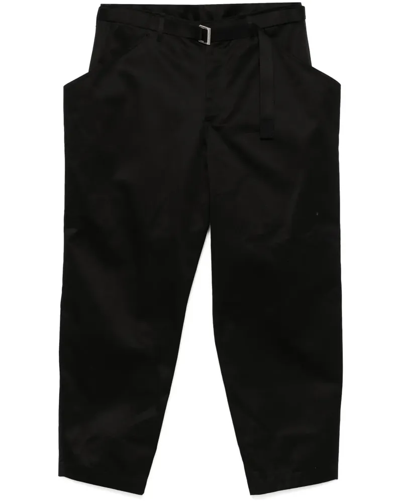 Sacai Klassische Hose - Schwarz Schwarz
