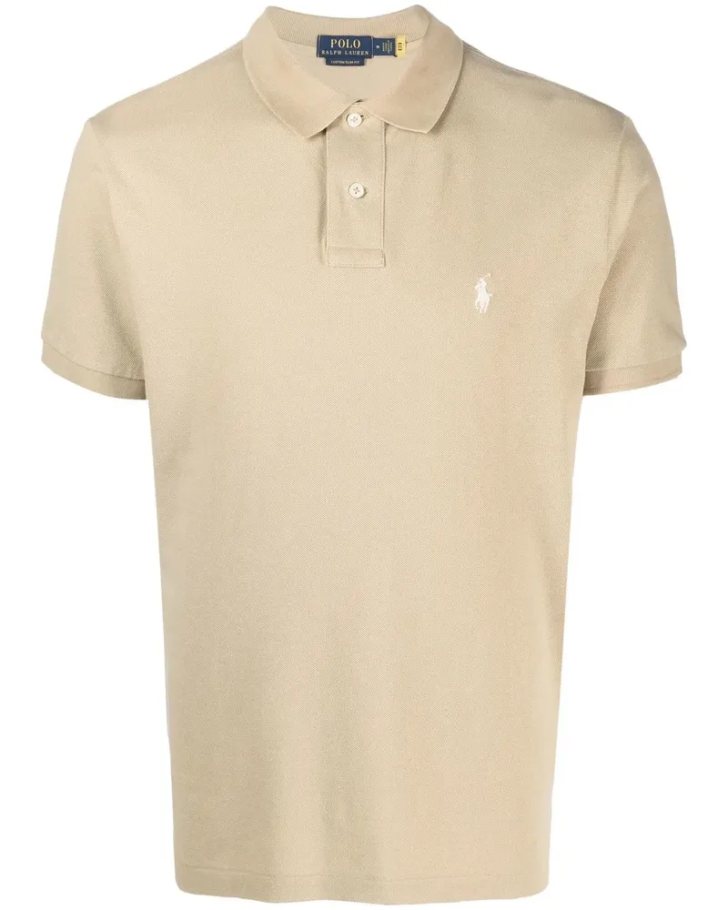 Ralph Lauren Poloshirt mit Logo-Stickerei - Nude Nude