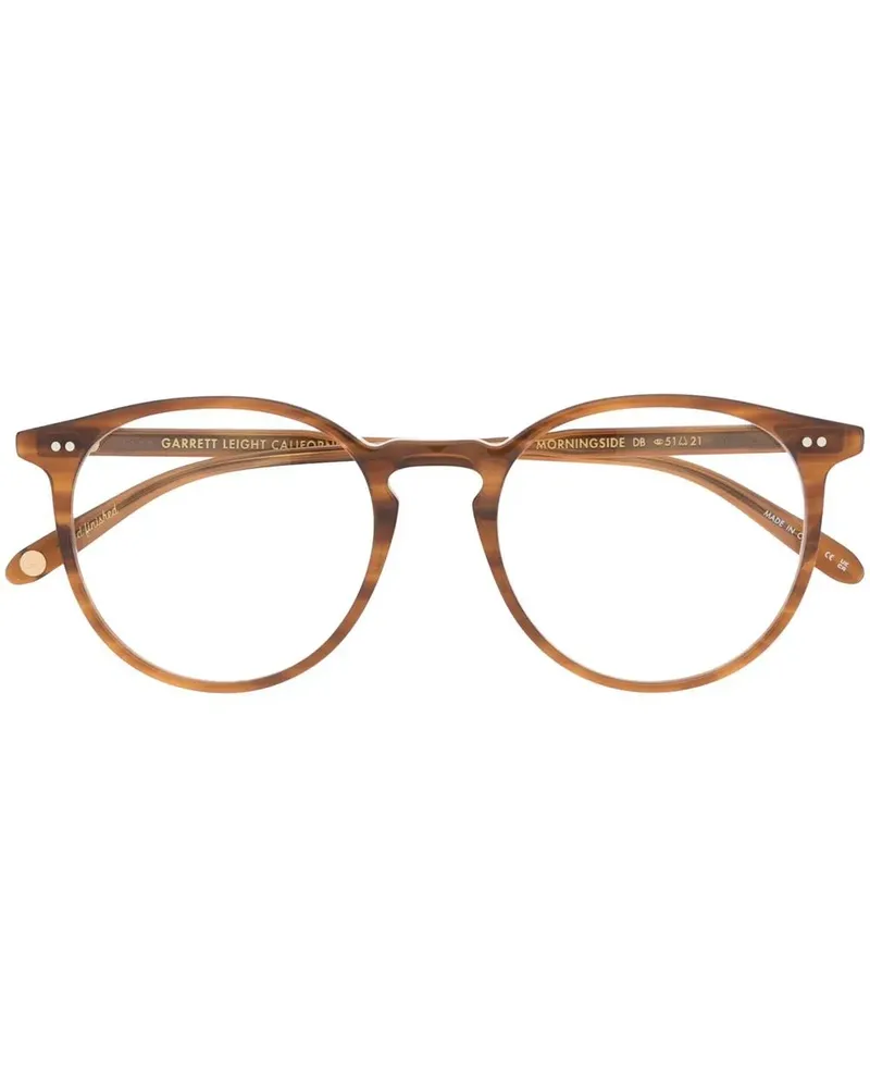 Garrett Leight Runde Morningside Brille - Braun Braun