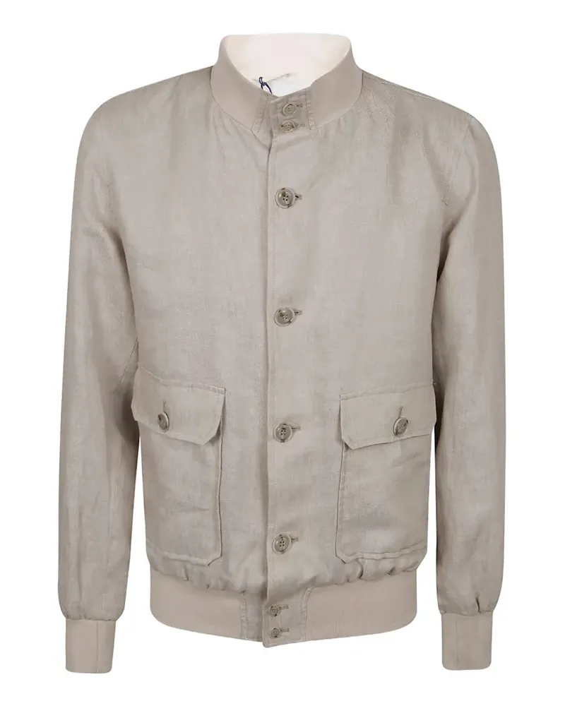 BARBA flap-pocket jacket - Nude Nude