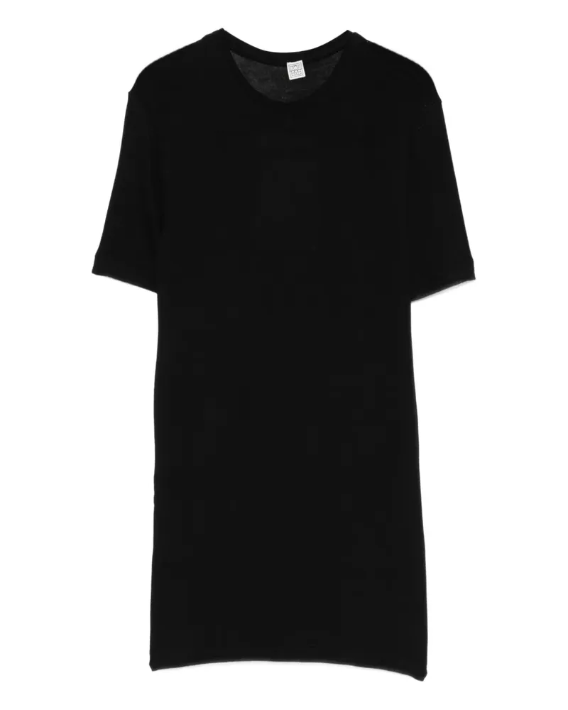 Totême T-Shirt mit Rundhalsausschnitt - Schwarz Schwarz