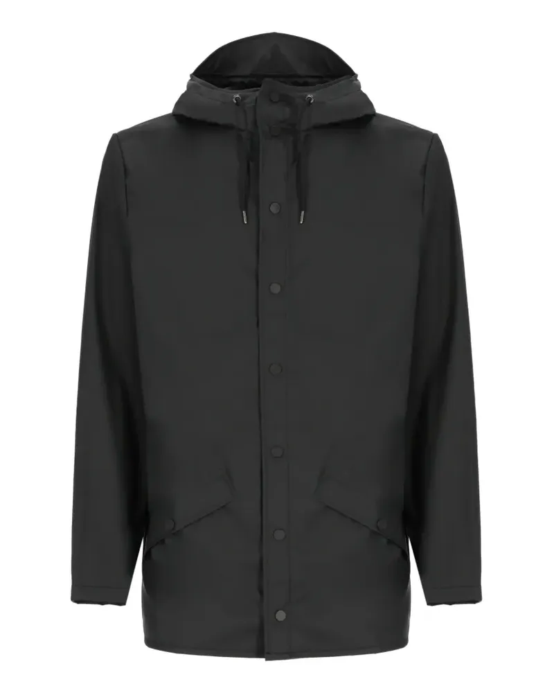 RAINS Jacke mit Kapuze - Schwarz Schwarz