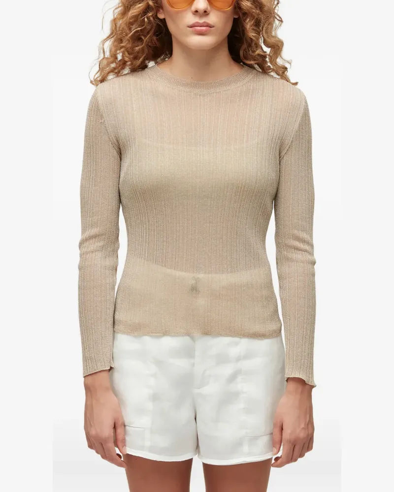 Osklen long-sleeve top - Nude Nude