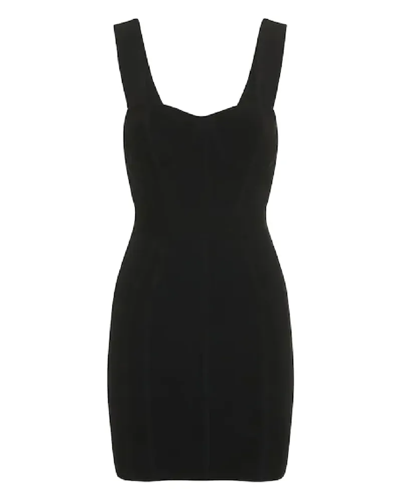 Hervé Léger sweatheart-neck mini dress - Schwarz Schwarz