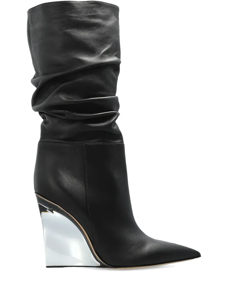 Dsquared2 ruched pointed boots - Schwarz Schwarz