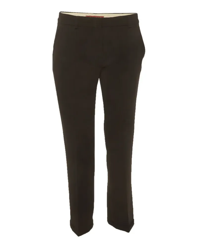 Max Mara gabardine slim-fit trousers - Schwarz Schwarz