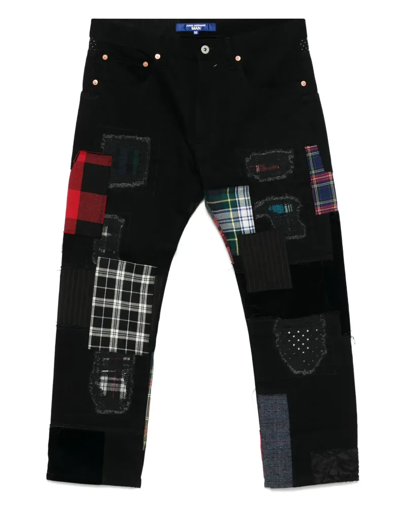 Junya Watanabe Jeans im Patchwork-Look - Schwarz Schwarz