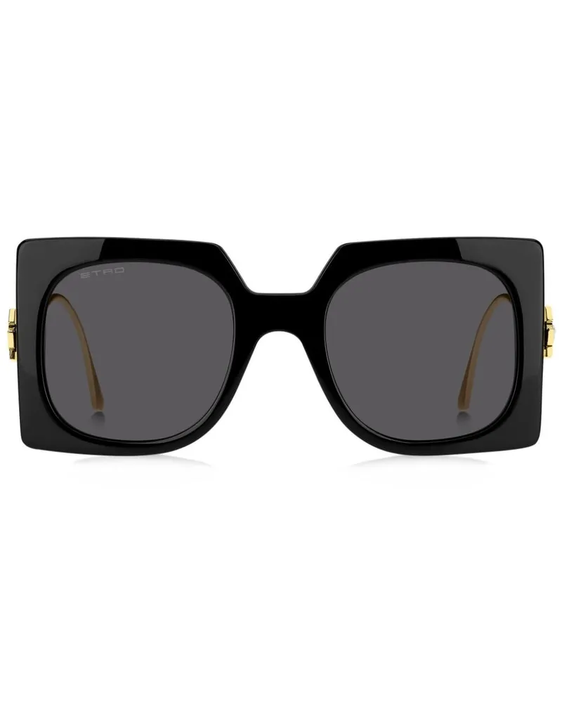 Etro Bold Pegaso Sonnenbrille - Schwarz Schwarz