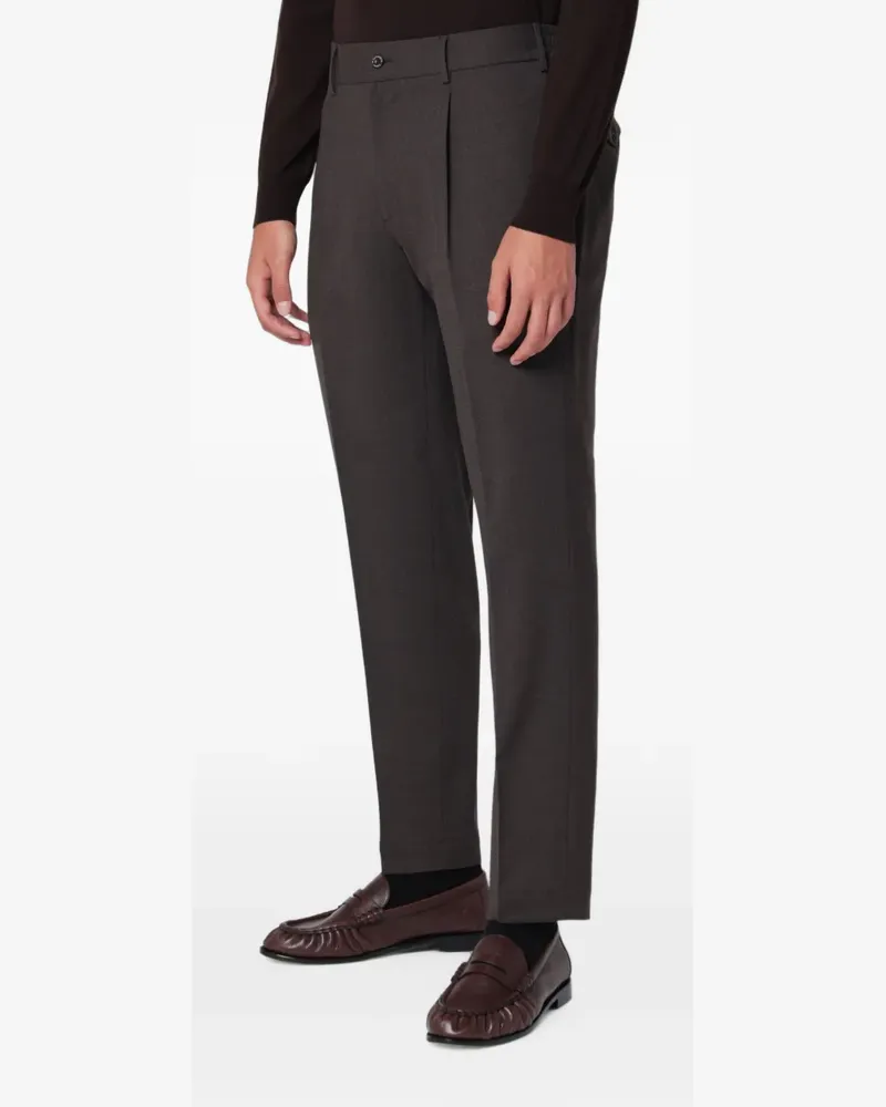 Biagio Santaniello Irno Bundfaltenhose - Braun Braun