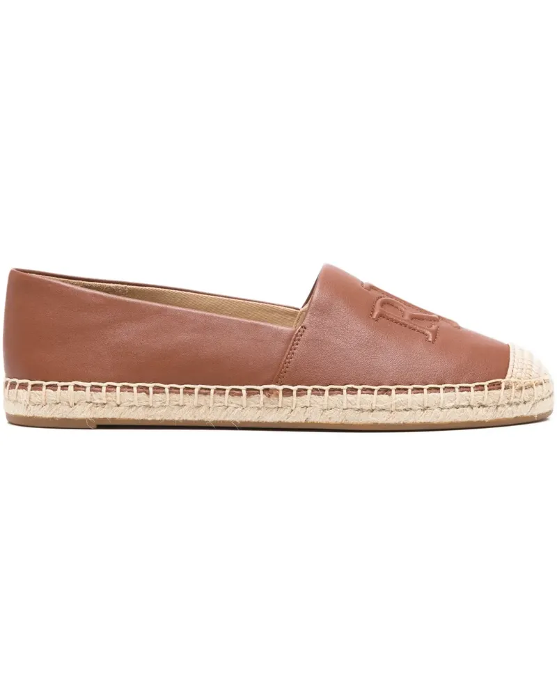 Ralph Lauren Cameryn Espadrille mit Logo-Prägung - Braun Braun