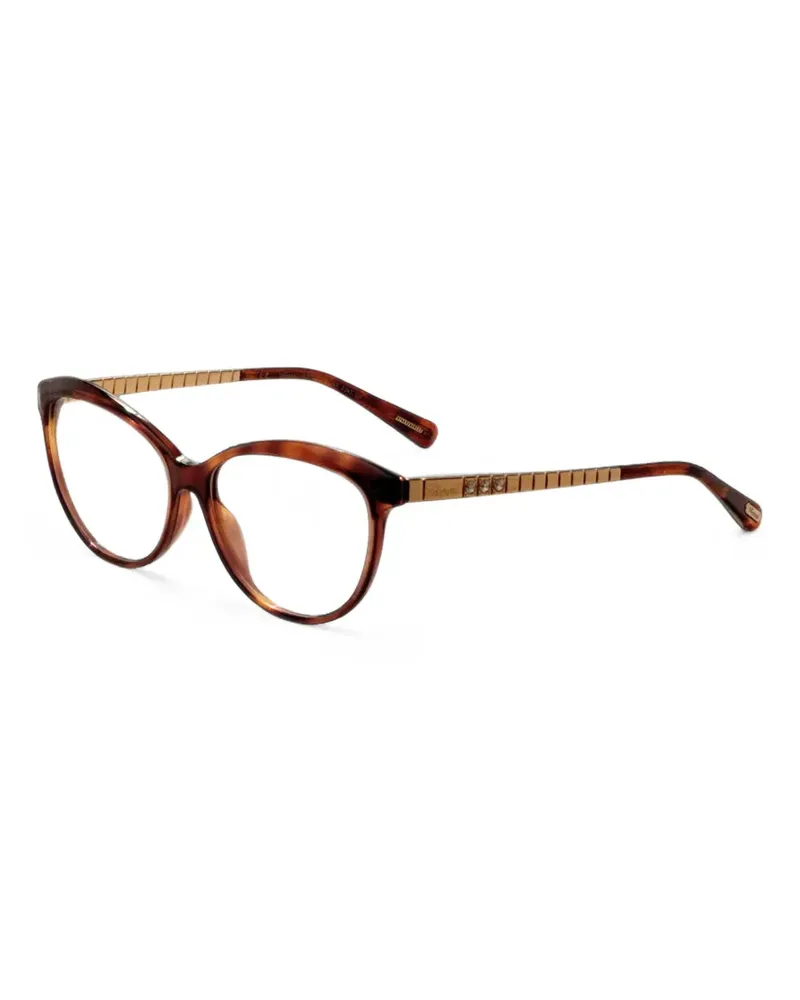 Chopard tortoiseshell-effect cat-eye glasses - Braun Braun