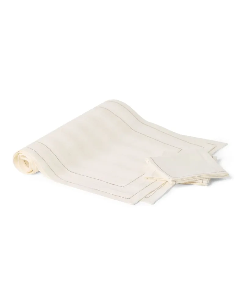 Brunello Cucinelli Set aus Tischläufer und Servietten - Nude Nude