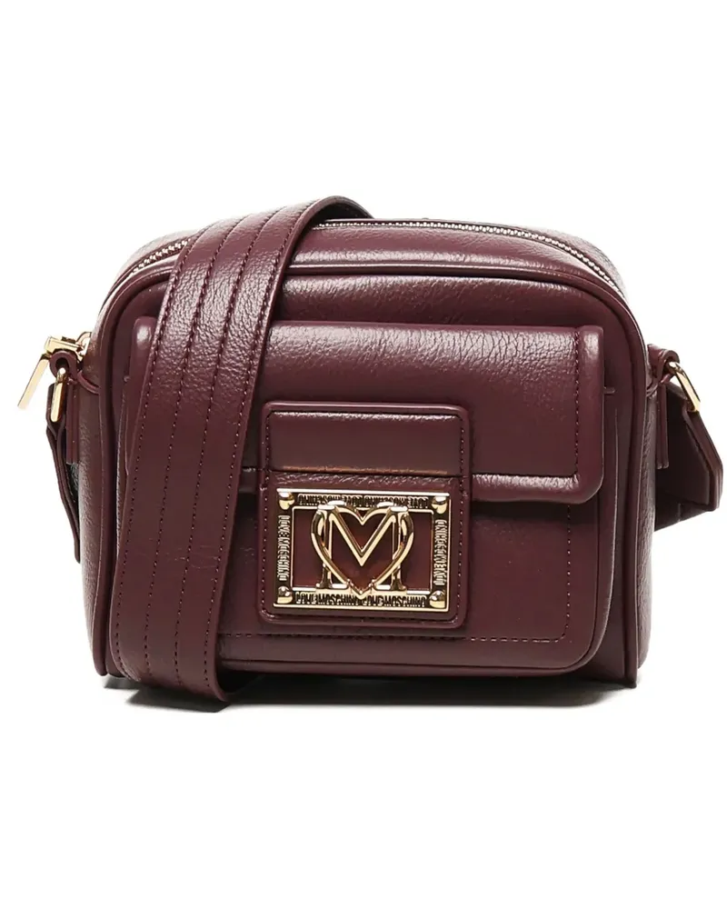 Moschino Schultertasche mit Logo - Rot Rot