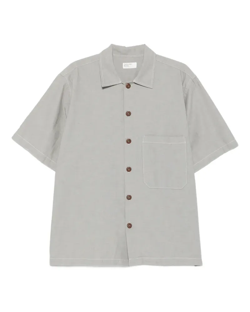 Universal Works short-sleeved chest-pocket shirt - Grau Grau