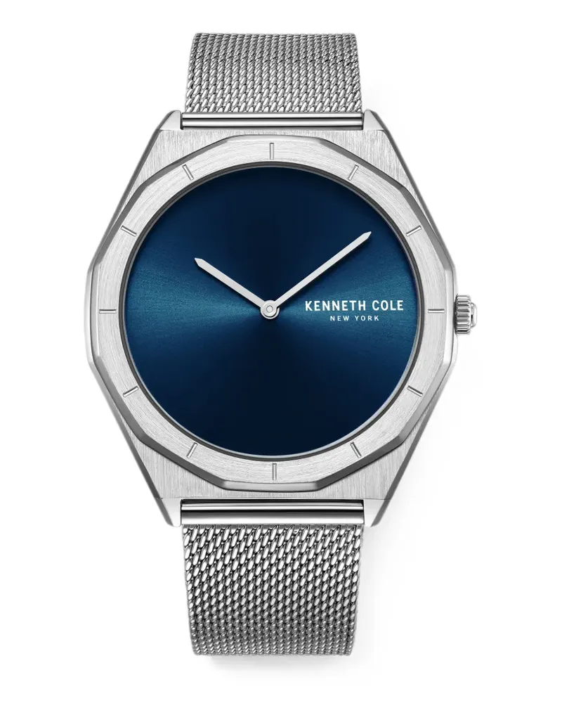 Kenneth Cole Armbanduhr mit Logo-Detail 41mm - Blau Blau
